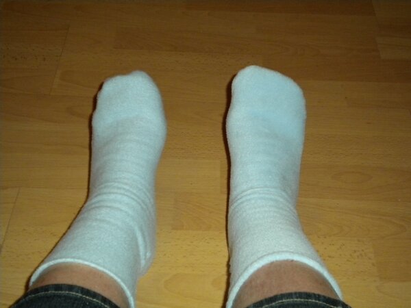 Meine 1. Fleecesocken