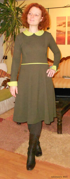 Kleid mit Bubikragen