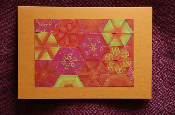 Kaleidoskop aus Geschenkpapier