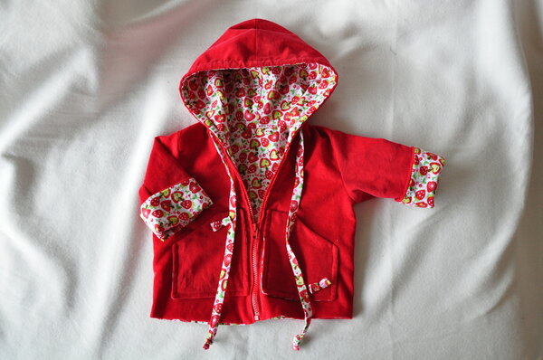 Babyjacke aus Cord