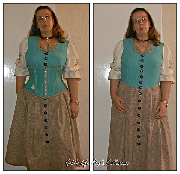 Trachtenkleid mit Tallienkorsett