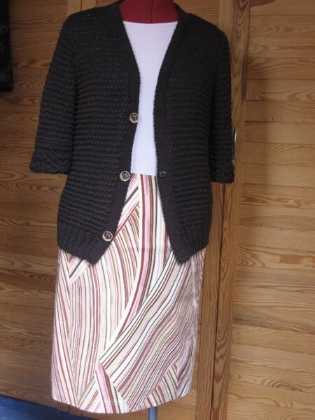 Nochmal Strickjacke nach Für-Sie Designermodell