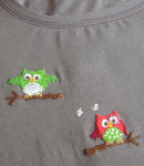 Eulenshirt von vorn
