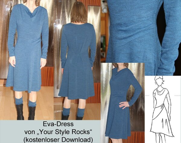 Eva-Dress mit langen Ärmeln