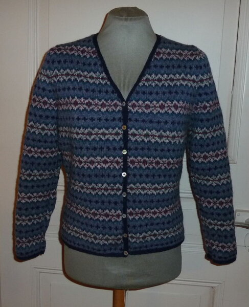 Jacke mit Fair-Isle-Muster