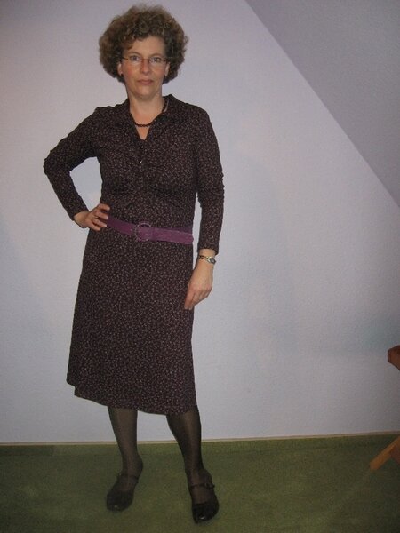 Jerseykleid Knipmode Januar 2008 Modell 5