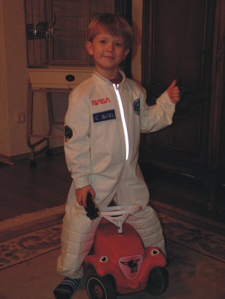 Ein stolzer Astronaut