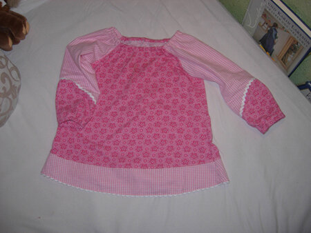 Tunika-Bluse in rosa