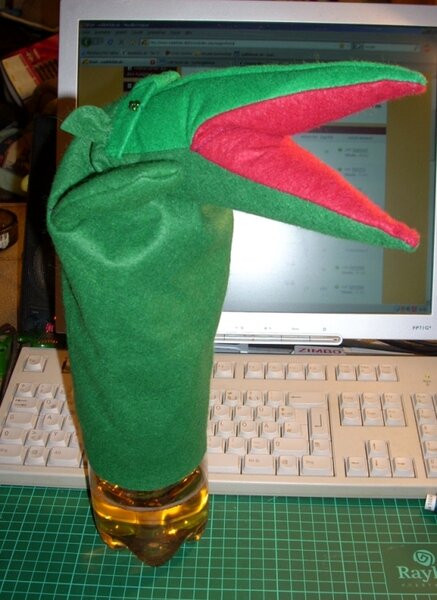 Handpuppe Kroko