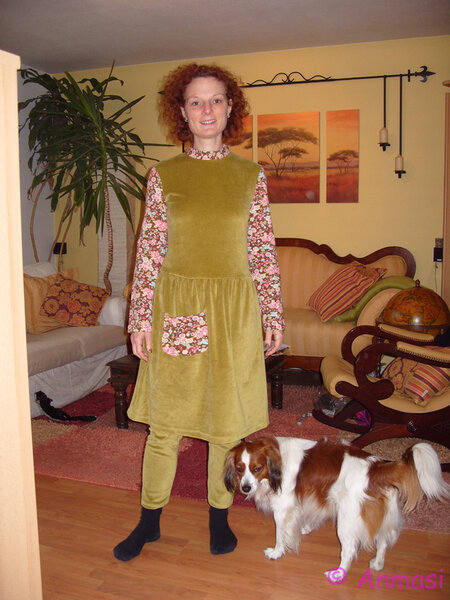 Hauskleid mit Leggins