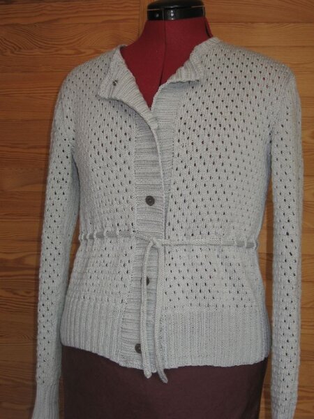 Strickjacke m. feinem Lochmuster Bumo 5/2006 Mod. 146