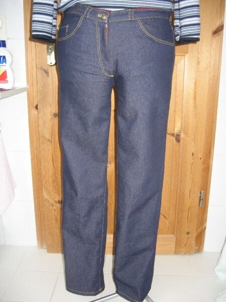 Motivationsjeans-5-Pocket, Knipmode Febr. 2008