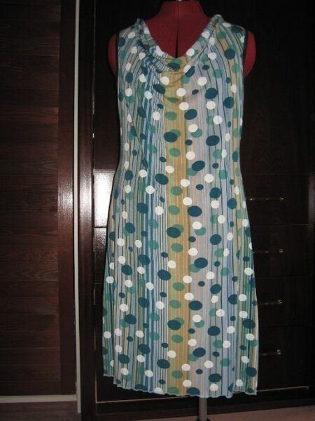 Sommerkleid, Wasserfallausschnitt, Diana Nr. 27