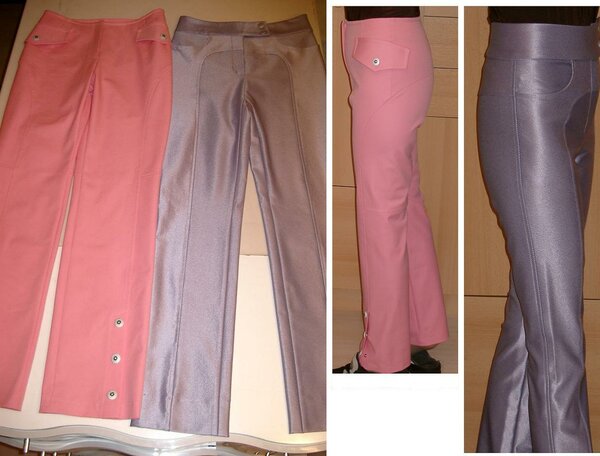 Hosen in Bonbon-Farbe