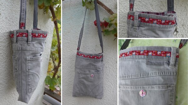 Upcycling-Tasche aus Jeanshose