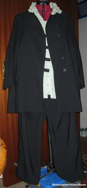 Hose zur schwarzen Blusenjacke