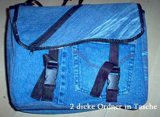 Schultasche aus alten Jeans