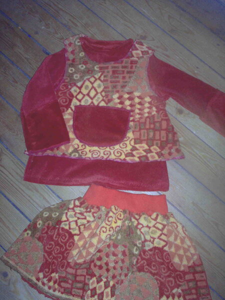 Winterkombi aus Boucle wie Oma