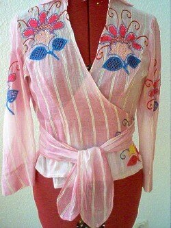 Wickelbluse aus BUrda 06/2006, Modell 110