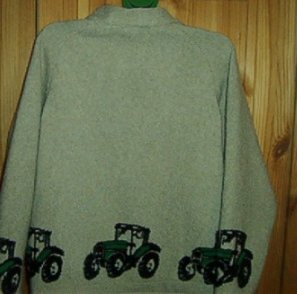 Strickjacke von hinten