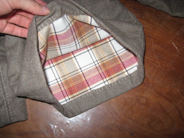 Pullover handgenäht Gr. 80