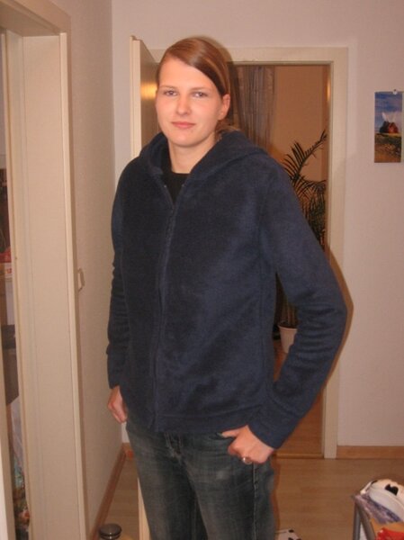 erste Fleece-Jacke vorn