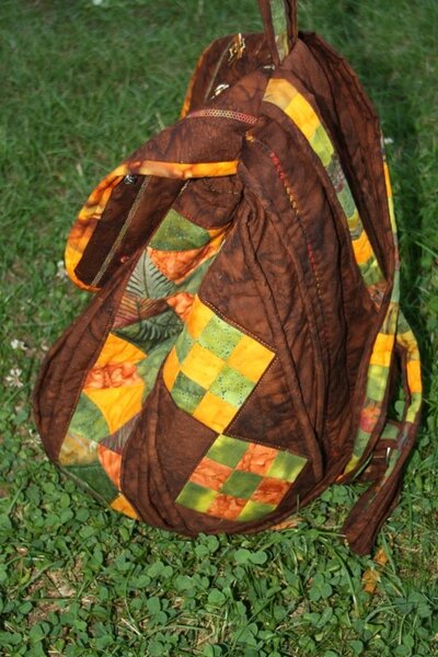 Mein Rucksack von Hinten und anderer Seite