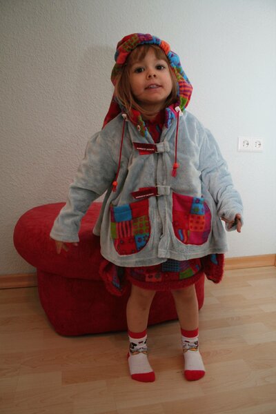 Mantel aus Microfun und Fleece