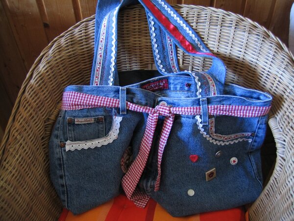 Alte Jeans - neue Tasche