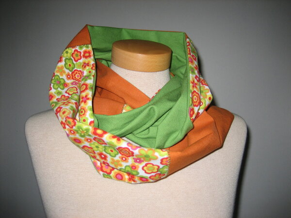 Frühlingsloop im Patchworkstil
