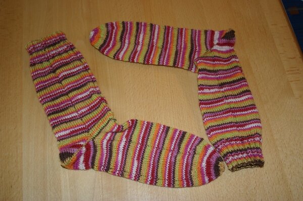 Meine ersten selbstgestrickten Socken