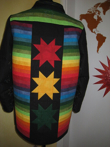 'Patchworkjacke Regenbogen 4