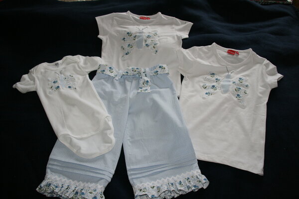 Kinderhose Gr. 134/140 mit appliziertem T-Shirt