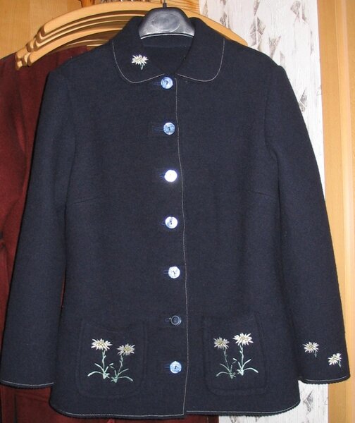 Walkjacke mit Edelweiss