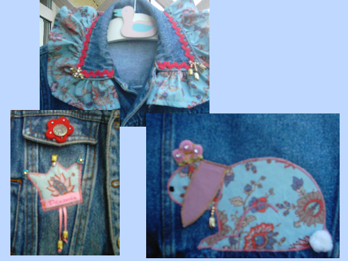 Prinzessin-Jeansjacke Details