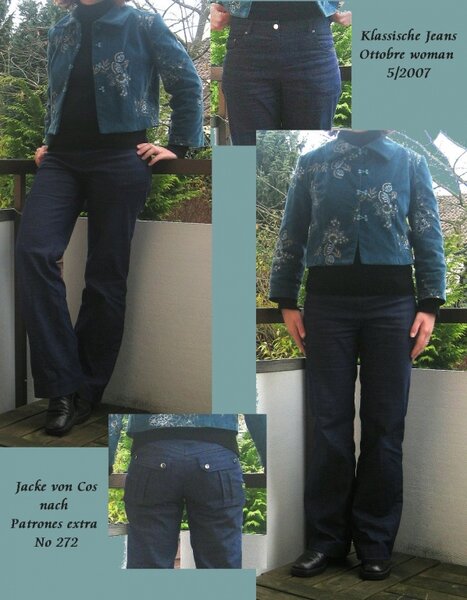 Flower Power trift Emma Peal und dazu eine klassische Jeans