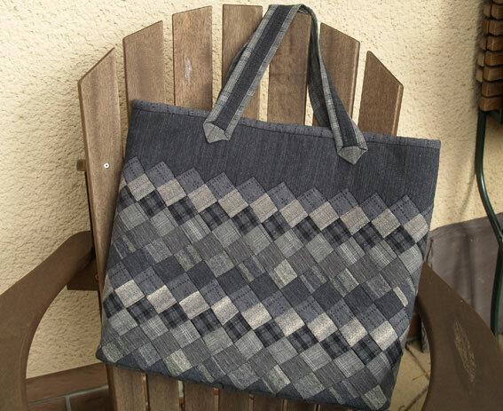 Shopper aus jap. Patchwork Stoffen