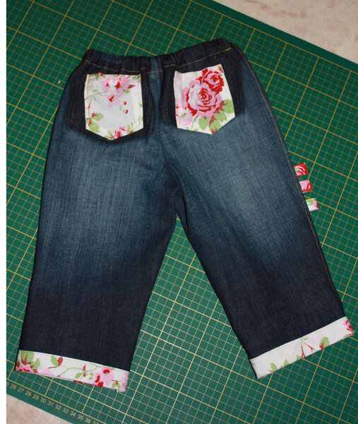 Jeans in Gr. 74 nach Burda 9636