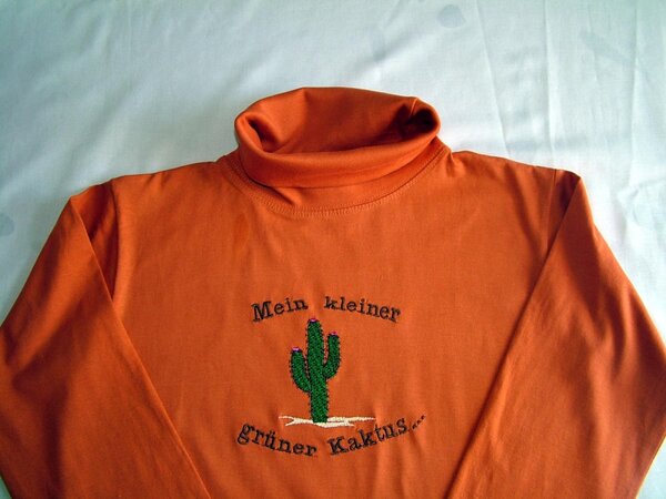 Kaktus-Shirt für einen 7-jährigen Blumenfreund
