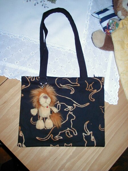 Kindertasche "Katzen" mit langem Henkel