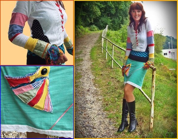 Kleid "colorful" (Upcycling)
