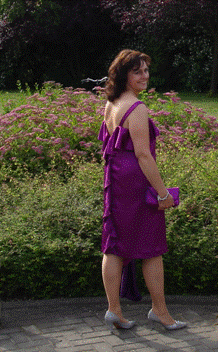 Kleid für Abiball von hinten