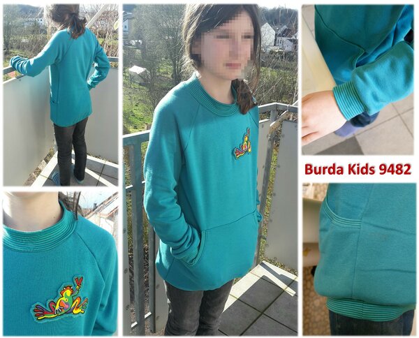 Sweatshirt, Burda Kids 9482