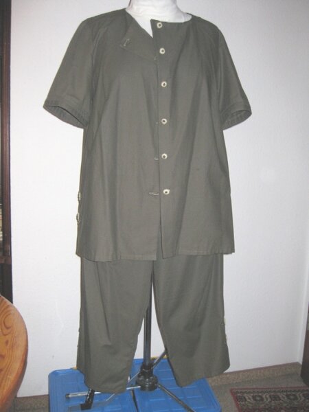 Leinenjacke+Hose-Vorderansicht