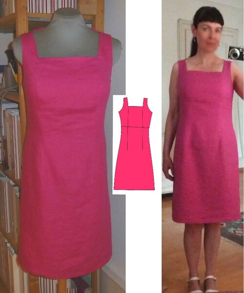 Think pink - sommerliches Leinenkleid