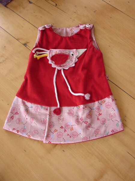 Liebellenkleidchen mit Vogeltasche