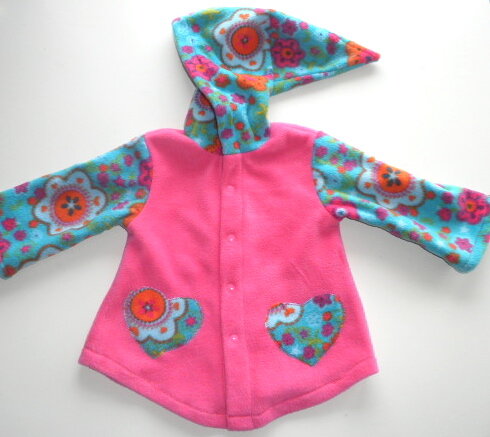 Kapuzenjacke aus Fleece