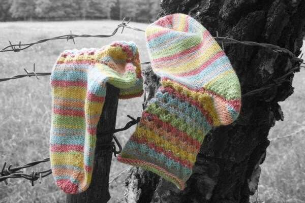 Lochmustersocken für Damen