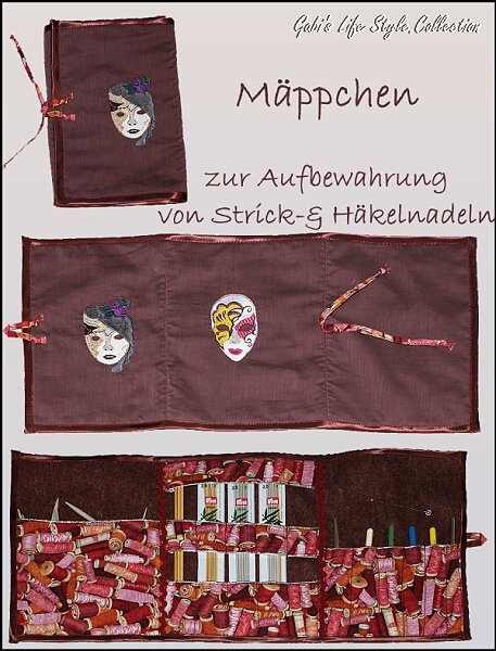 Mäppchen zurm Aufbewahren von Strick- und Häkelnadeln
