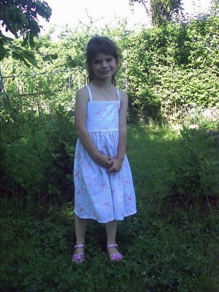 Sommerkleid am Modell